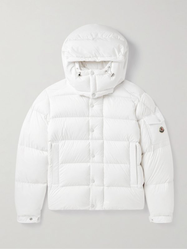 Vezere Logo-Appliquéd Quilted Nylon Hooded Down Jacket