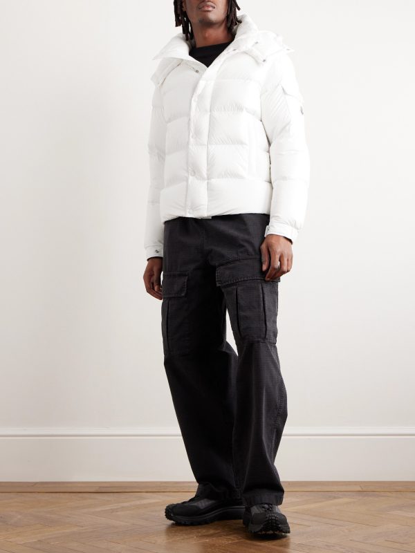 Vezere Logo-Appliquéd Quilted Nylon Hooded Down Jacket - OU