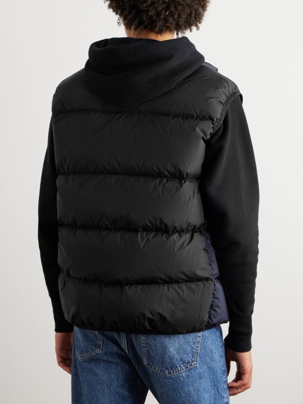 Almaz Logo-Appliquéd Two-Tone Quilted Shell Down Gilet - BK