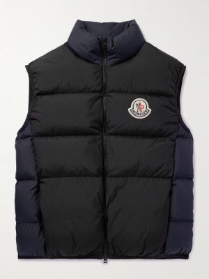 Almaz Logo-Appliquéd Two-Tone Quilted Shell Down Gilet