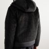 Tejat Reversible Logo-Appliquéd Corduroy and Shell Hooded Down Jacket - BK Tejat Reversible Logo-Appliquéd Corduroy and Shell Hooded Down Jacket - BK
