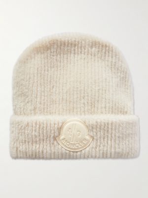 Logo-Appliquéd Plush Beanie Logo-Appliquéd Plush Beanie