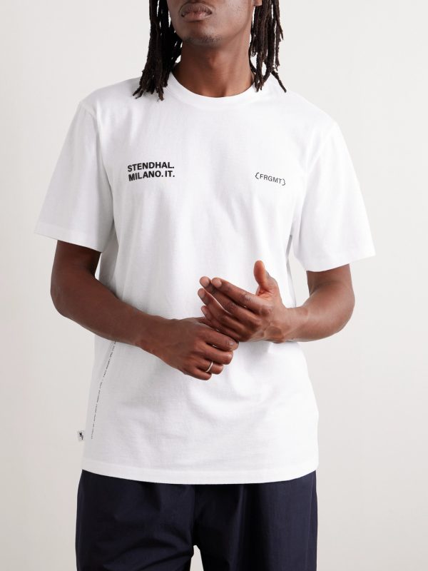 7 Moncler FRGMT Hiroshi Fujiwara Logo-Print Cotton-Jersey T-Shirt - FR 7 Moncler FRGMT Hiroshi Fujiwara Logo-Print Cotton-Jersey T-Shirt - FR