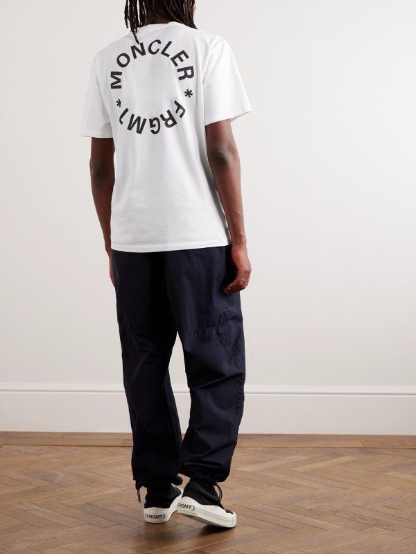 7 Moncler FRGMT Hiroshi Fujiwara Logo-Print Cotton-Jersey T-Shirt - OU 7 Moncler FRGMT Hiroshi Fujiwara Logo-Print Cotton-Jersey T-Shirt - OU