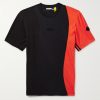 + adidas Originals Logo-Appliquéd Panelled Cotton-Piqué and Jersey T-Shirt