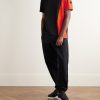 + adidas Originals Logo-Appliquéd Panelled Cotton-Piqué and Jersey T-Shirt - OU