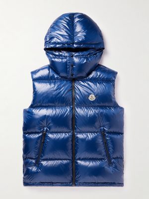7 Moncler FRGMT Hiroshi Fujiwara Marsh Quilted Shell Hooded Down Gilet