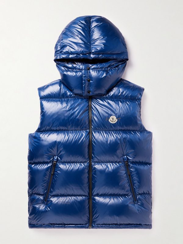 7 Moncler FRGMT Hiroshi Fujiwara Marsh Quilted Shell Hooded Down Gilet