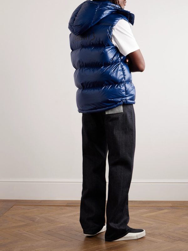 7 Moncler FRGMT Hiroshi Fujiwara Marsh Quilted Shell Hooded Down Gilet - OU