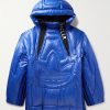 + adidas Originals Chambery Canvas-Trimmed Quilted Glossed-Shell Hooded Down Jacket