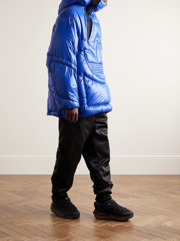 + adidas Originals Chambery Canvas-Trimmed Quilted Glossed-Shell Hooded Down Jacket - OU