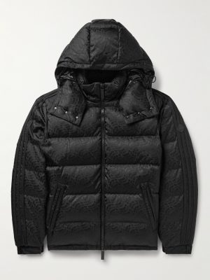 + adidas Originals Alpbach Quilted Logo-Jacquard Shell Hooded Down Jacket + adidas Originals Alpbach Quilted Logo-Jacquard Shell Hooded Down Jacket