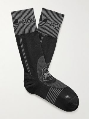 + adidas Originals Logo-Jacquard Ribbed Recycled Stretch-Knit Socks