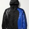 + adidas Originals Balzers Logo-Appliquéd Striped Panelled Shell Hooded Down Jacket + adidas Originals Balzers Logo-Appliquéd Striped Panelled Shell Hooded Down Jacket