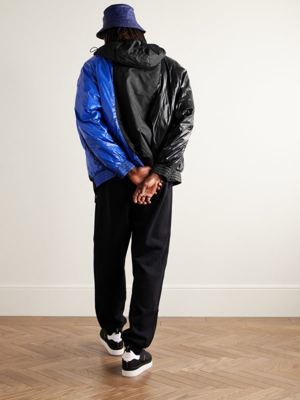 + adidas Originals Balzers Logo-Appliquéd Striped Panelled Shell Hooded Down Jacket - OU + adidas Originals Balzers Logo-Appliquéd Striped Panelled Shell Hooded Down Jacket - OU