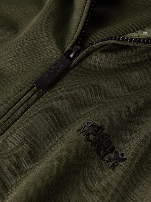 + adidas Originals Logo-Appliquéd Glossed Shell-Trimmed Tech-Jersey Track Jacket - CU + adidas Originals Logo-Appliquéd Glossed Shell-Trimmed Tech-Jersey Track Jacket - CU