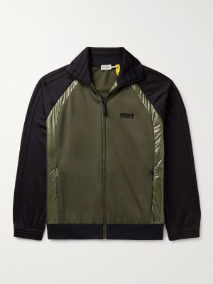 + adidas Originals Logo-Appliquéd Glossed Shell-Trimmed Tech-Jersey Track Jacket