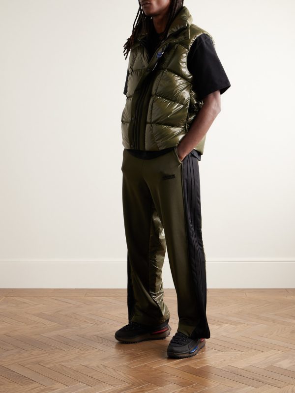 + adidas Originals Bozon Tech Jersey-Trimmed Quilted Glossed-Shell Down Gilet - OU