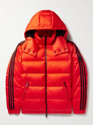 + adidas Originals Alpbach Quilted Logo-Jacquard Shell Hooded Down Jacket + adidas Originals Alpbach Quilted Logo-Jacquard Shell Hooded Down Jacket