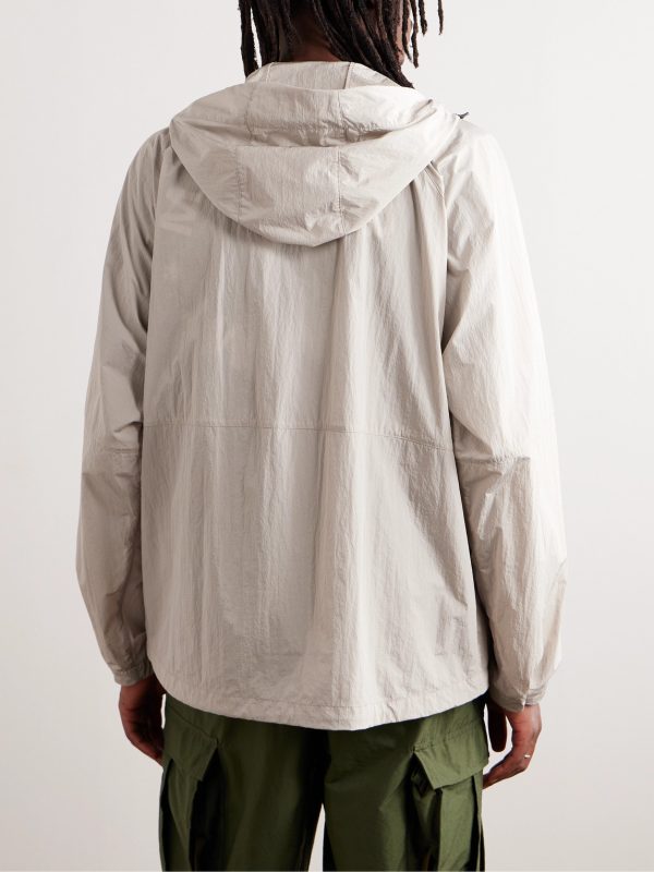 7 Moncler FRGMT Hiroshi Fujiwara Dotter Crinkled-Shell Hooded Jacket - BK 7 Moncler FRGMT Hiroshi Fujiwara Dotter Crinkled-Shell Hooded Jacket - BK