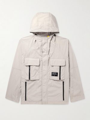 7 Moncler FRGMT Hiroshi Fujiwara Dotter Crinkled-Shell Hooded Jacket 7 Moncler FRGMT Hiroshi Fujiwara Dotter Crinkled-Shell Hooded Jacket