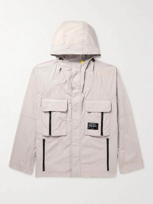 7 Moncler FRGMT Hiroshi Fujiwara Dotter Crinkled-Shell Hooded Jacket 7 Moncler FRGMT Hiroshi Fujiwara Dotter Crinkled-Shell Hooded Jacket