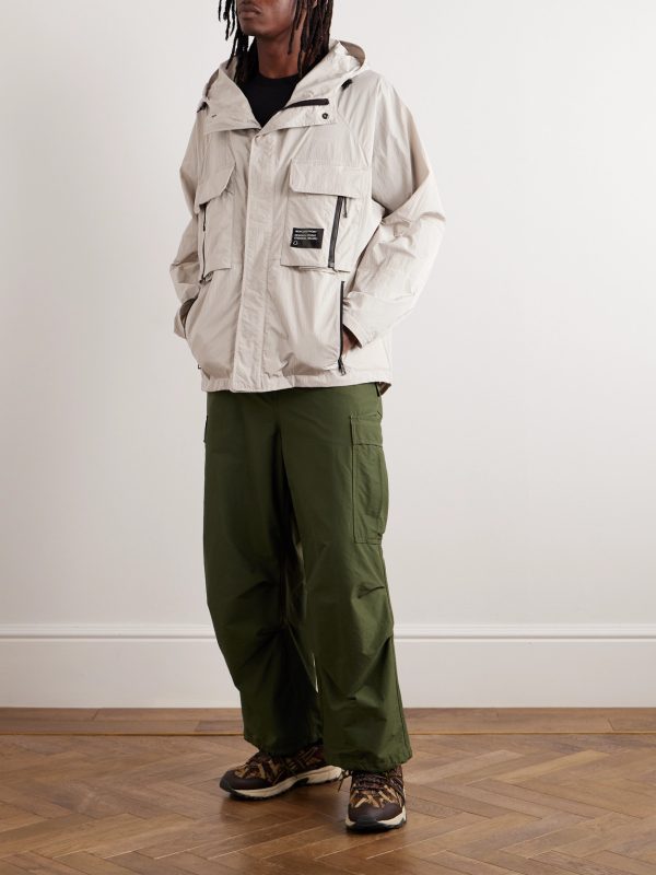 7 Moncler FRGMT Hiroshi Fujiwara Dotter Crinkled-Shell Hooded Jacket - OU 7 Moncler FRGMT Hiroshi Fujiwara Dotter Crinkled-Shell Hooded Jacket - OU