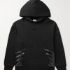 + adidas Originals Shell-Trimmed Logo-Appliquéd Cotton-Jersey Hoodie