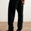 + adidas Originals Tapered Shell-Trimmed Cotton-Jersey Sweatpants - BK + adidas Originals Tapered Shell-Trimmed Cotton-Jersey Sweatpants - BK