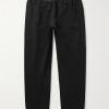 + adidas Originals Tapered Shell-Trimmed Cotton-Jersey Sweatpants + adidas Originals Tapered Shell-Trimmed Cotton-Jersey Sweatpants