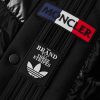 + adidas Originals Beiser Tech Jersey-Trimmed Quilted Glossed-Shell Hooded Down Jacket - E1