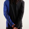 + adidas Originals Logo-Appliquéd Panelled Cotton-Piqué and Jersey T-Shirt - BK