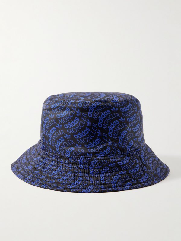 + adidas Originals Logo-Print Appliquéd Shell Bucket Hat - BK + adidas Originals Logo-Print Appliquéd Shell Bucket Hat - BK