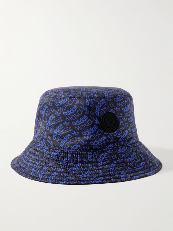 + adidas Originals Logo-Print Appliquéd Shell Bucket Hat + adidas Originals Logo-Print Appliquéd Shell Bucket Hat
