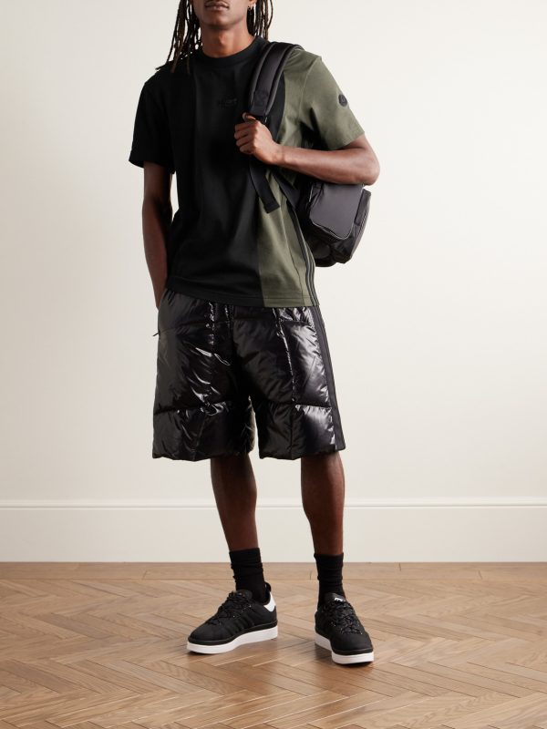 + adidas Originals Logo-Appliquéd Panelled Cotton-Piqué and Jersey T-Shirt - OU
