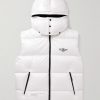 7 Moncler FRGMT Hiroshi Fujiwara Marsh Quilted Shell Hooded Down Gilet
