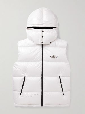7 Moncler FRGMT Hiroshi Fujiwara Marsh Quilted Shell Hooded Down Gilet