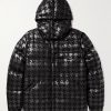 7 Moncler FRGMT Hiroshi Fujiwara Borage Quilted Houndstooth-Printed Felt Hooded Down Jacket