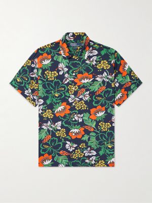 Floral-Print Satin Shirt Floral-Print Satin Shirt