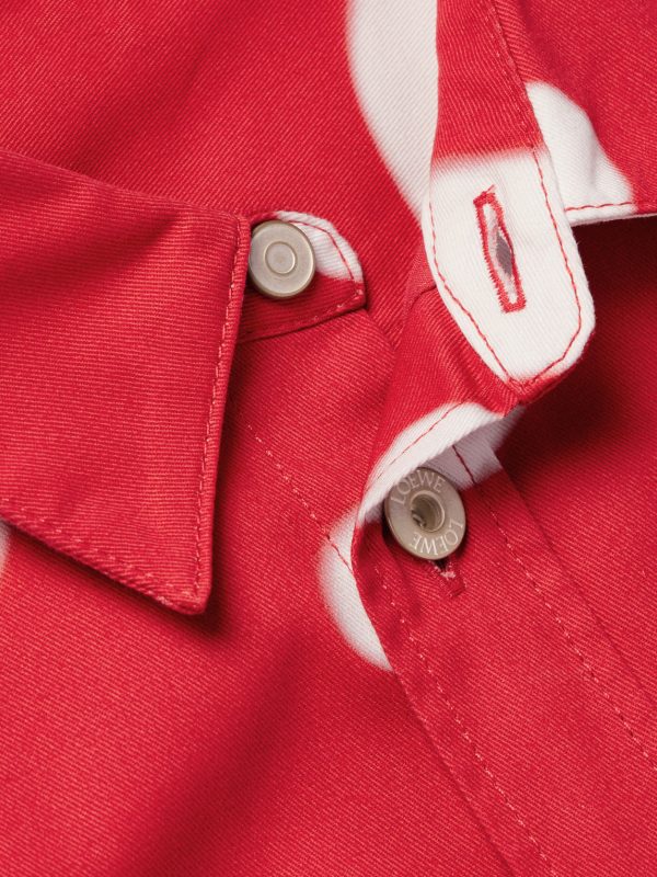 Logo-Debossed Printed Cotton-Twill Shirt - CU Logo-Debossed Printed Cotton-Twill Shirt - CU