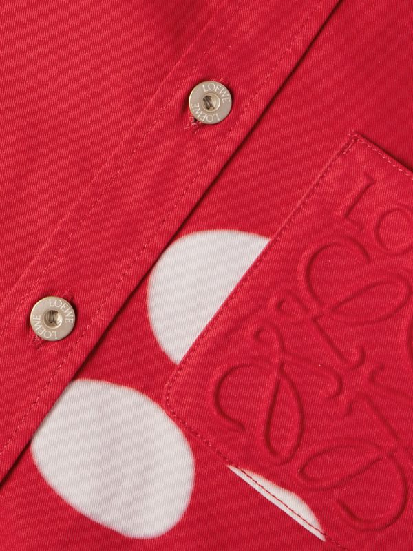 Logo-Debossed Printed Cotton-Twill Shirt - E1 Logo-Debossed Printed Cotton-Twill Shirt - E1