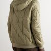Quilted Shell Hooded Jacket - BK