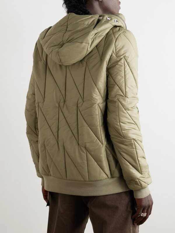 Quilted Shell Hooded Jacket - BK