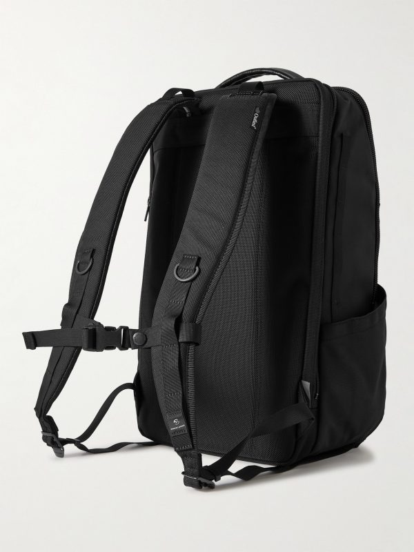 Rise Ver.2 Leather-Trimmed Mastertex-09 Backpack - BK Rise Ver.2 Leather-Trimmed Mastertex-09 Backpack - BK