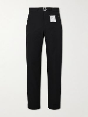 Slim-Fit Straight-Leg Belted Ecorepel® Bio Trousers Slim-Fit Straight-Leg Belted Ecorepel® Bio Trousers