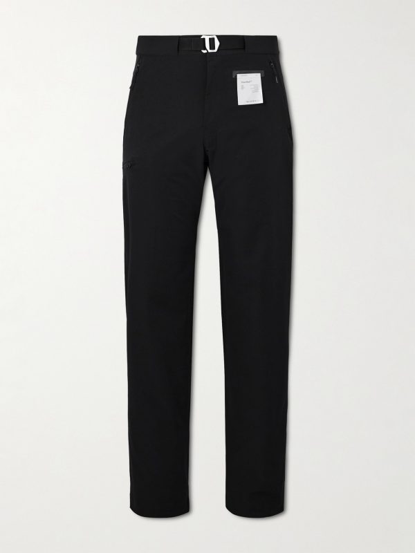 Slim-Fit Straight-Leg Belted Ecorepel® Bio Trousers