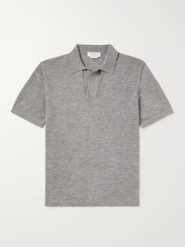 Stendhal Merino Wool Polo Shirt Stendhal Merino Wool Polo Shirt