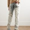 Surf Side Straight-Leg Distressed Denim - BK Surf Side Straight-Leg Distressed Denim - BK