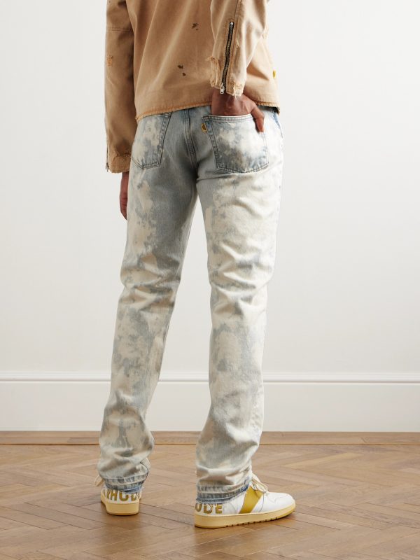 Surf Side Straight-Leg Distressed Denim - BK Surf Side Straight-Leg Distressed Denim - BK