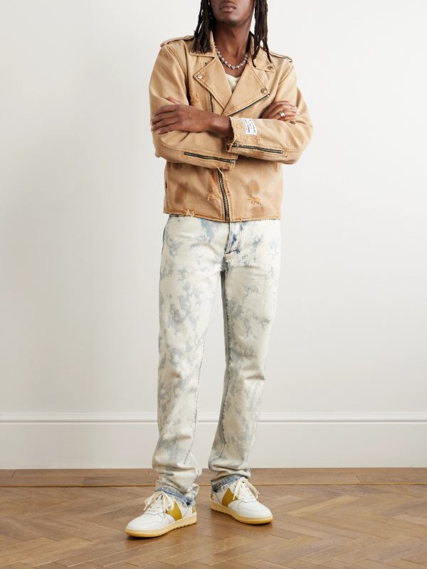 Surf Side Straight-Leg Distressed Denim - OU Surf Side Straight-Leg Distressed Denim - OU